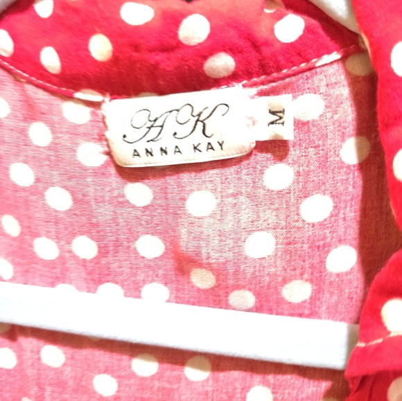 Anna-Kay  Petti Pois Silk-blend 2 Piece Sleep Set Made In France Size:Medium - Picture 6 of 6